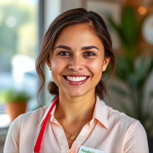 Foto de Ana Silva, especialista em atendimento ao cliente da VerdeVida, sorrindo amigavelmente