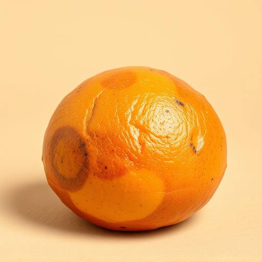 Fotos de produto: Fotografia de um acarajé baiano em um fundo neutro, destacando suas cores e texturas.