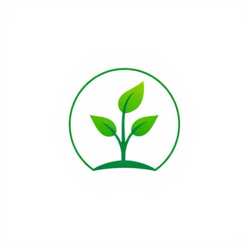 Logotipo VerdeVida: um broto verde estilizado dentro de um círculo
